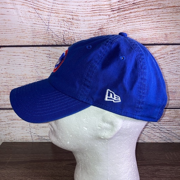 EUC MLB Chicago Cubs Strapback Cap Nee Era Cubby Logo Blue - Picture 2 of 9